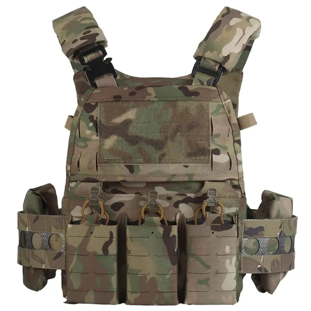 Gilet porte-plaques MOLLE + Panneau Triple Chargeurs Zone Tactique