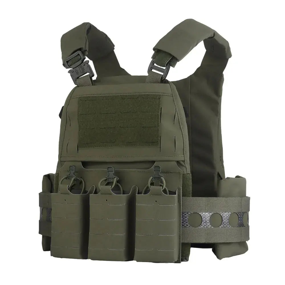 Gilet porte-plaques MOLLE + Panneau Triple Chargeurs Zone Tactique